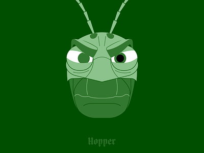 Hopper antennae bugs life disney evil eye grasshopper hopper illustration insect pixar villain