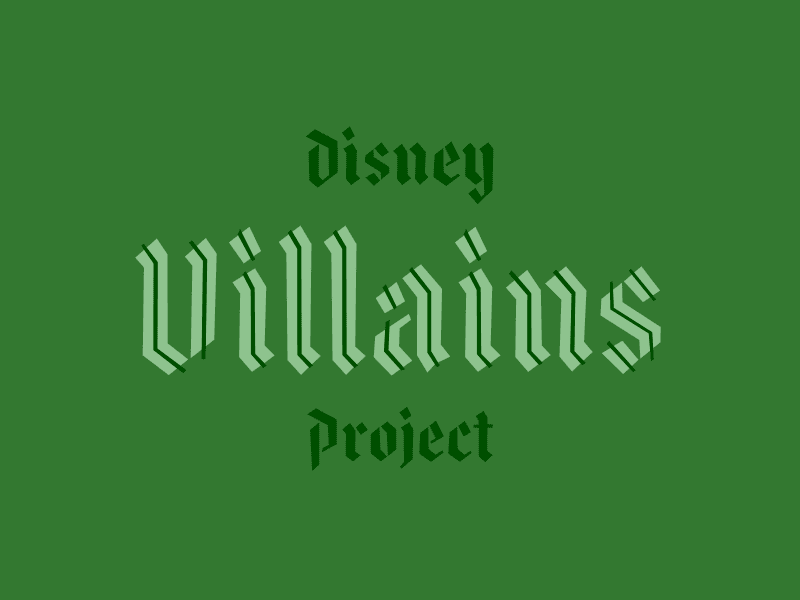 Disney Villains Project character color palette disney evil illustration movies villains