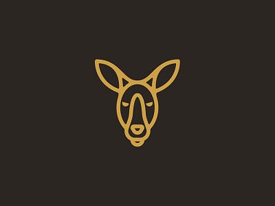 Kangaroux animal branding daily logo challenge ears eyes illustration kangaroo line art logo marsupial nose