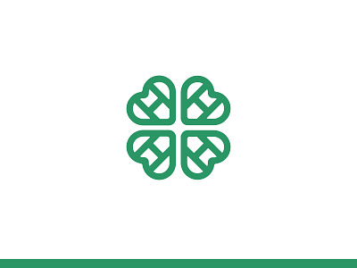 4H branding clover green h logo mark redesign symbol symmetry unsolicited