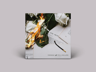 TBT - FULL COLLAPSE album cover fire flame flower match music redesign throwback thursday