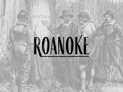 ROANOKE colony logo mystery native americans north carolina settlers usa wordmark