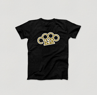 BRASS SHIRT apparel branding brass knuckles gold illustration logo personal shirt shirtdesign