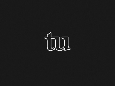 TU branding design icon initials lettermark letters logo logotype minimal monogram outline serif typography vector