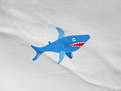 SHARK MOOD beach church design halftone illustration inflatable jesus pool shark summer water