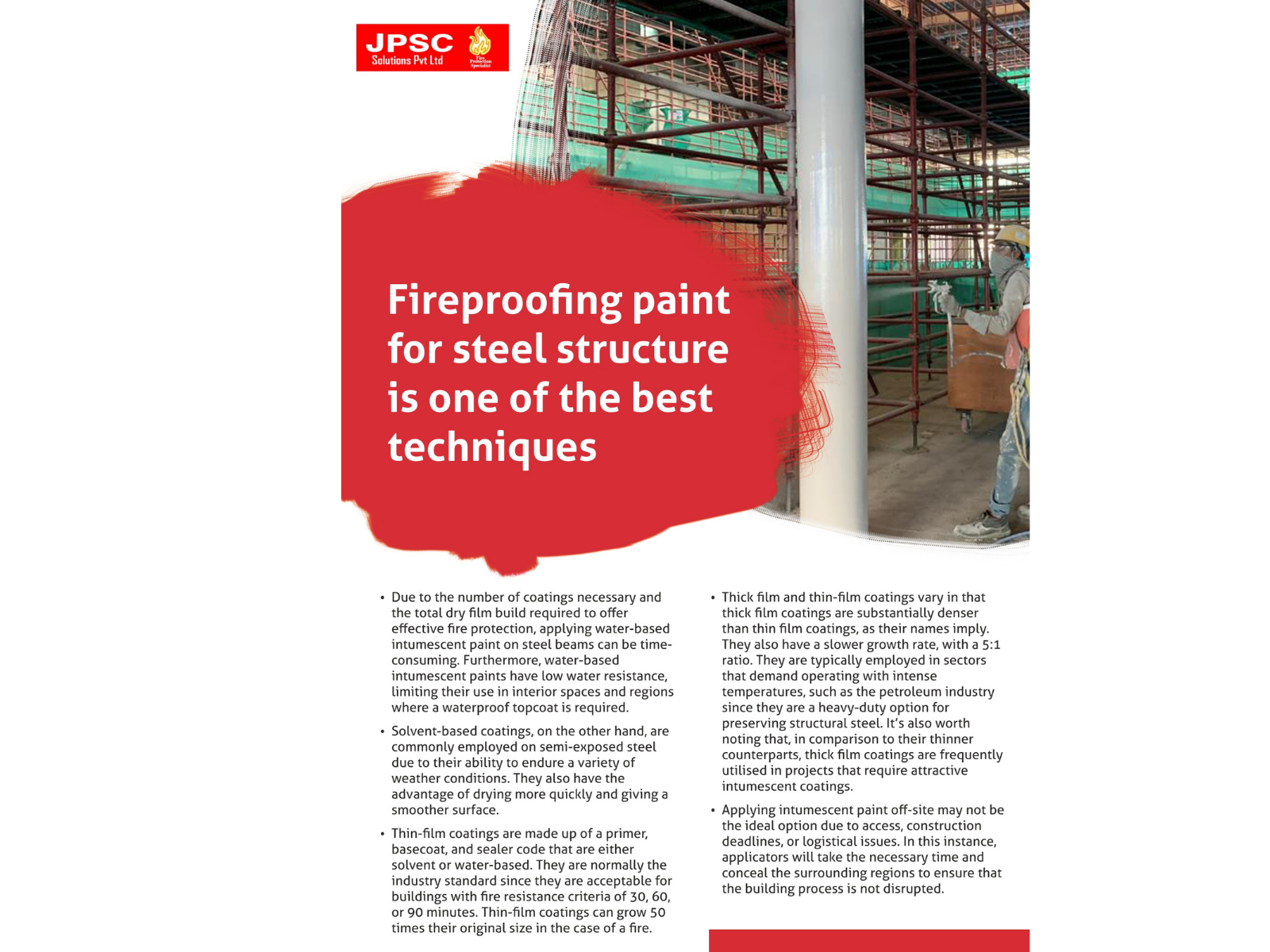 Fireproofing Paint For Steel Structure Is One Of The Best Techni By ...