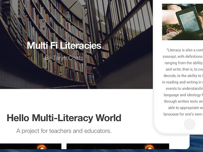 Multi Fi Literacies: Blog blog design layout minimalism parallax responsive theme website wordpress