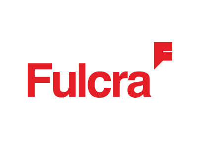 Fulcra Logo helvetica logo red