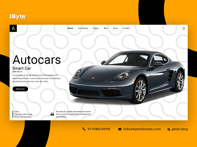 Auto Car banner design app banner branding design flat logo ui vector