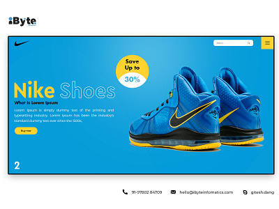 Nike Shoes Design banner branding design flat icon logo vector
