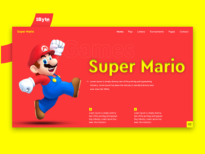 Super Mario UI/UX Template design graphicsdesign graphicsdesigner graphicsdesigning typography ui ui design uiux ux uxdesign