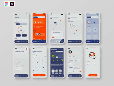 Jump bikes by UBER Re-design app inspiration mobile app design ui