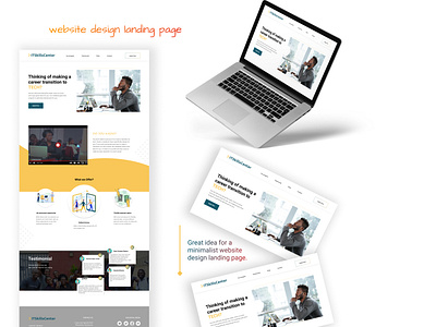 website design: software training landing page