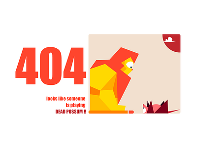 404 Error 404 animals animation art cartoon characters design error filenotfound funny illustration illustrator lion minimal simple toon ui user interface ux website