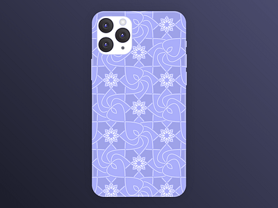 Seamless floral pattern design for phone covers