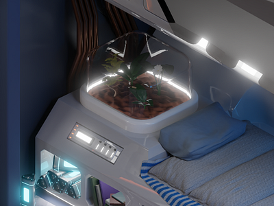 Spaceship bedroom