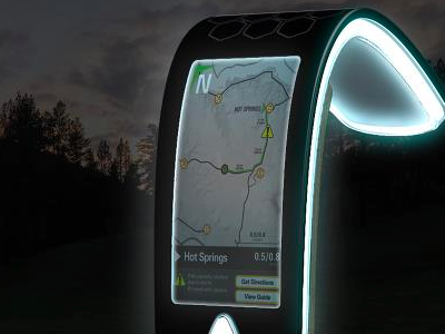 BKIN Wayfinder eink industrial design interaction design interface location based services outdoors touch screen
