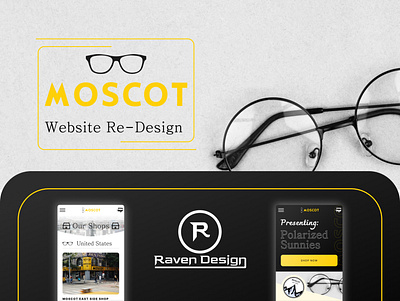 Moscot - Website Re-Design branding design illustration redesign typography web web design webdesign