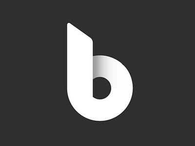 B Logo b brand branding design letter logo mark