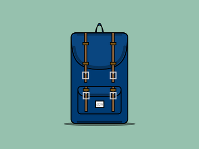 Herschel backpack design fashion graphic herschel illustration vector