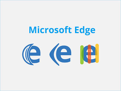 Microsoft Edge Logo Redesign brand branding e edge explorer logo microsoft