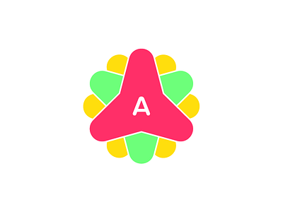 Astral a brand branding colorful colors design illustrator logo mark