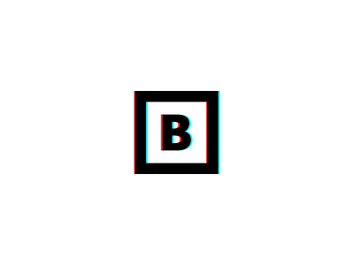 B 3d b design imprint logo rebound trip trippy