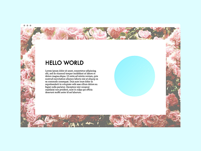 Floral Page border design floral flowers mockup pattern print random web