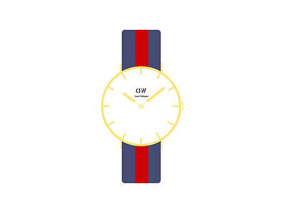 Watch colorful design fancy fashion flat minimal simple watch