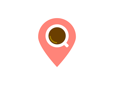 Coffee is HERE. coffee design drop espresso google icon map pin maps pin