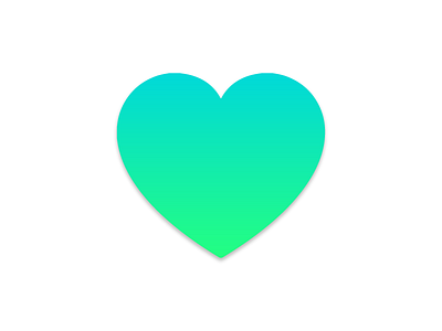 Heart art color cute gradient heart love minimal