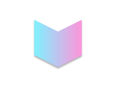 Box or Shield? box design gradient icon logo minimal minimalist shield