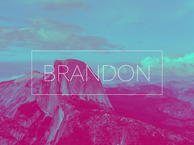 Brandon apple blue branding colours edit el capitan photo pink