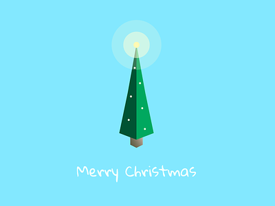 Merry Christmas, dribbble christmas geometric holiday merry simple tree