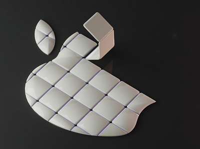 Unfolding Apple 3d design 3danimation 3deffect 3dlogo blender3d