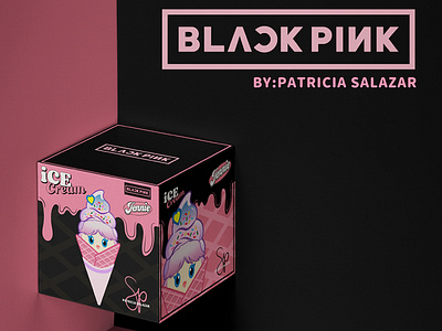 BLACKPINK ice cream inspired: JENNIE design illustration