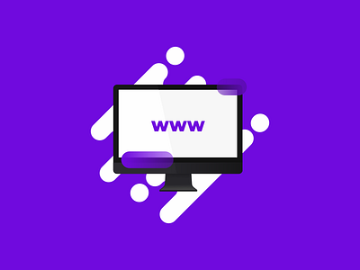 Computer Icon computer coreldraw icon imac monitor purple ui vector