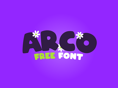 ARCO Free Font coreldraw flowers font free free font free fonts letters typeface design typographic