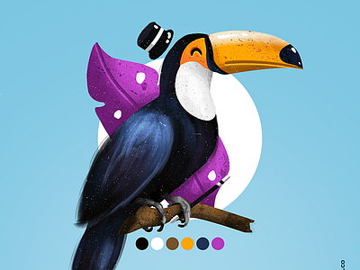 Toucans Illustration animals design illustration toucans