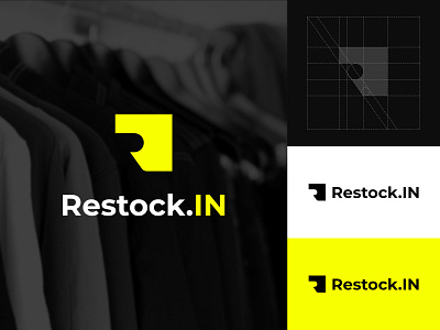 My Work For Restock.IN brand brand design brand identity branding clean creative design graphic design illustration logo maskulin modern simple simple logo