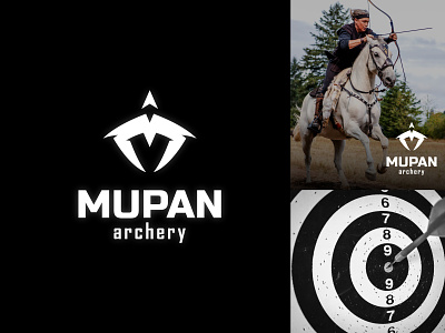 MUPAN ARCHERY LOGO 3d animation archery brand brand identity branding clean creative design graphic design illustration logo motion graphics ui