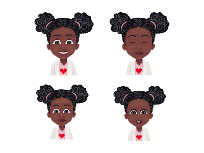 Girl Emoji Illustration cartoon cartoon emoji cartoon sticker cute cartoon design girl illustration stickers vector vector emoji