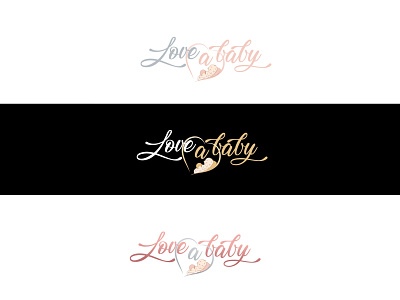 Love A Baby Logo Design baby branding illustration logo logodesign logotype love typogaphy vector
