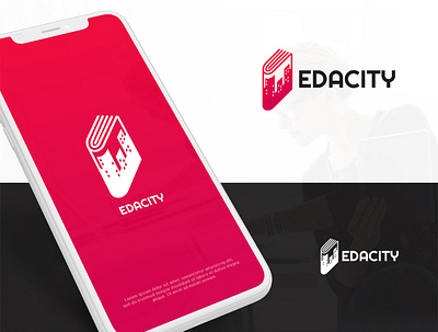 Edacity Logo Design app book branding creative logo design education illustration logo typography unique vector