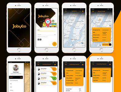 Jobyco app design icon logo ui