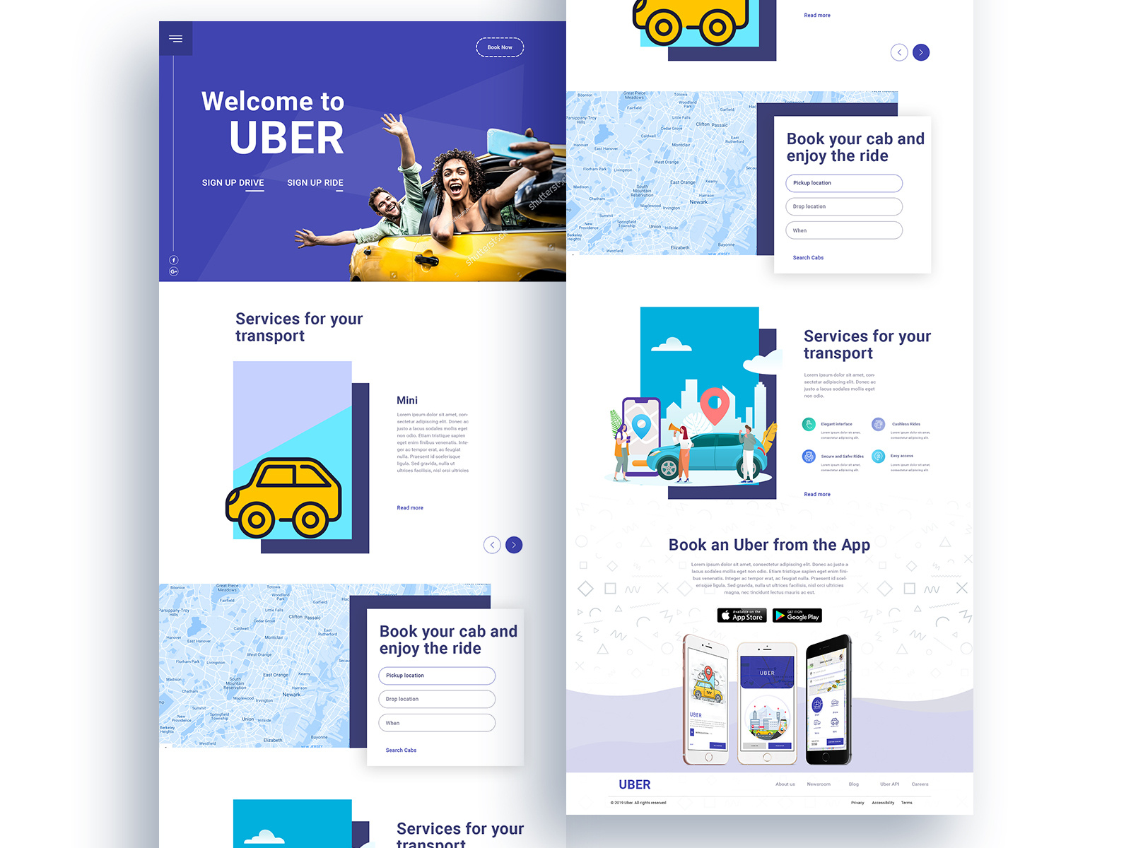 Uber by Anwesha Kundu on Dribbble