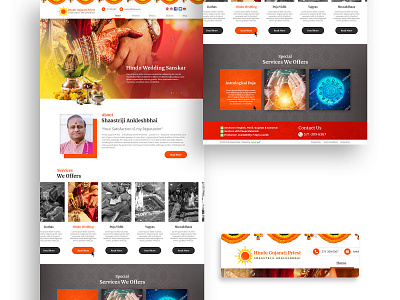 Hindu Gujarati Priest design ui