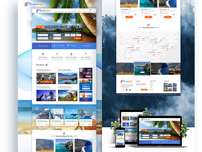 Vacation Online design icon ui