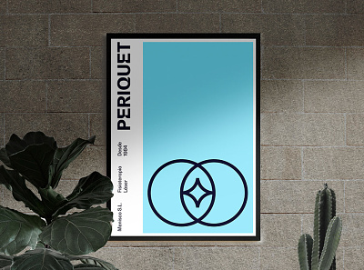 PERIQUET® Poster branding design flat graphic design icon illustrator logo minimal typography vector