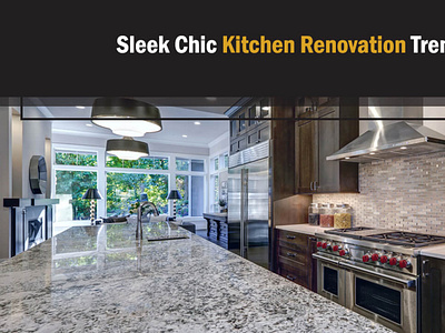 Sleek Chic Kitchen Renovation Trends